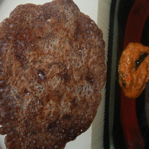 Illustrative Ragi dosa photograph, not actual Naativa Ruchi packaging