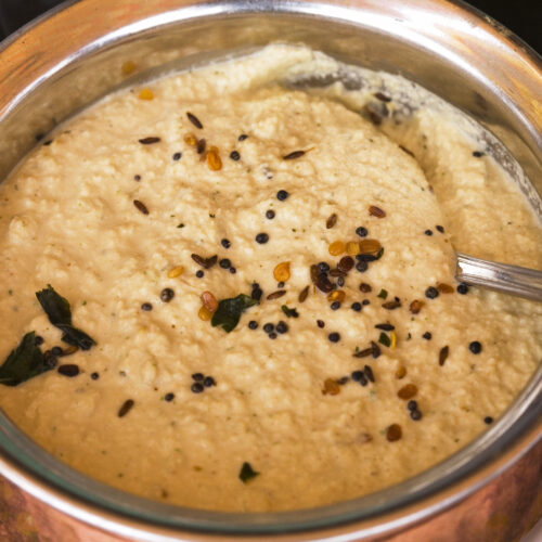 Coconut chutney – illustrative food photograph Illustrative Coconut chutney photograph, not actual Naativa Ruchi packaging