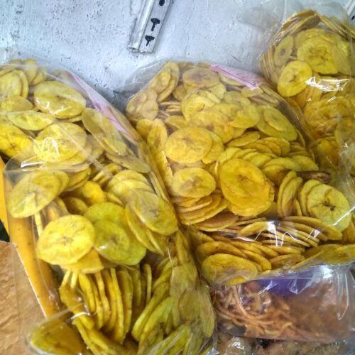 Illustrative Kerala banana chips photograph, not actual Naativa Ruchi packaging