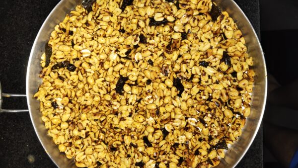 Masala roasted peanuts – illustrative food photograph Illustrative Masala roasted peanuts photograph, not actual Naativa Ruchi packaging