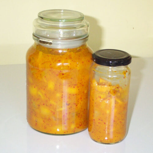 Illustrative photograph of Lime pickle, not actual packaging
