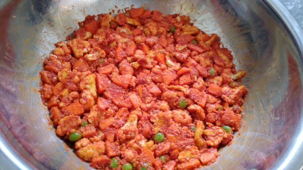 Naativa Ruchi Mixed vegetable pickle (illustrative) Illustrative photograph of Mixed vegetable pickle, not actual packaging